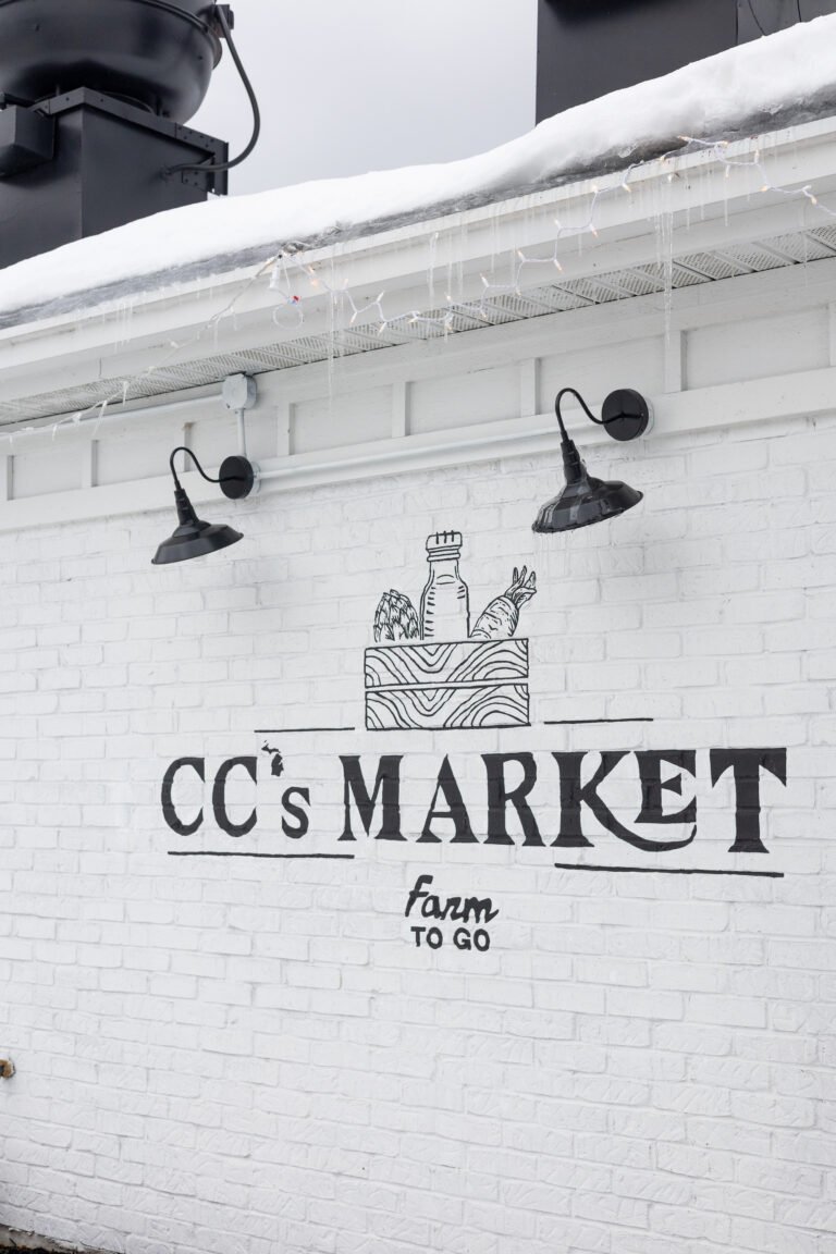 cc's market logo on side of building in ferrysburg, michigan